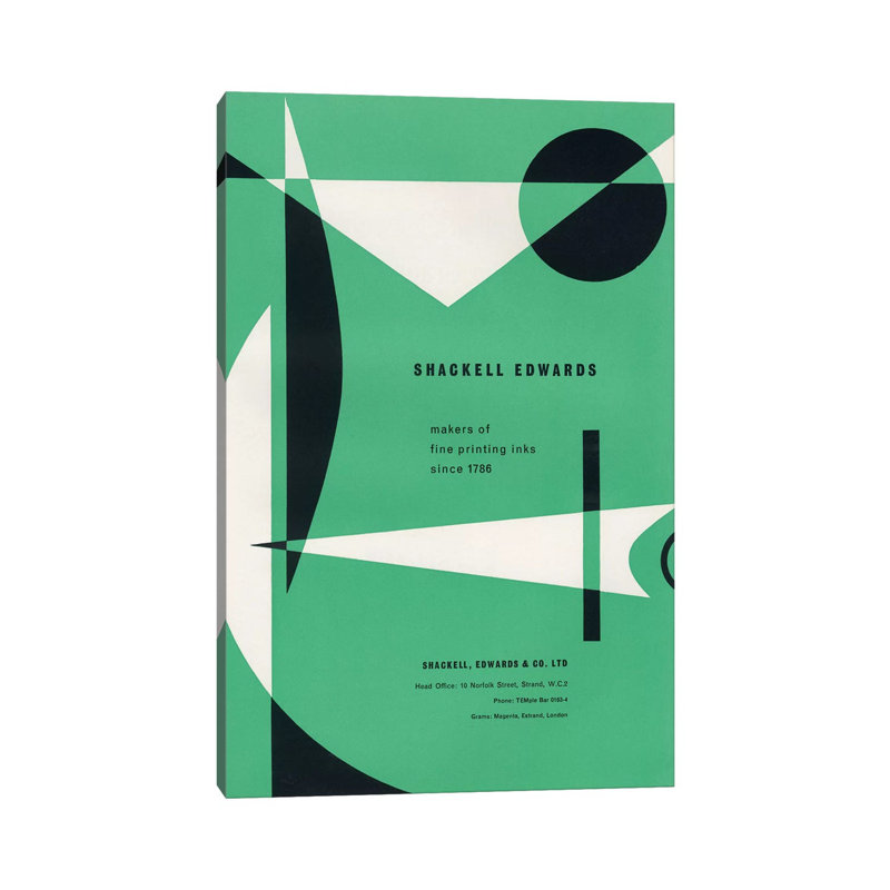 Abstract Shapes 1 Piece Painting on Canvas, 30.48cm H x 20.32cm W x 1.91cm D, Wrapped Canvas