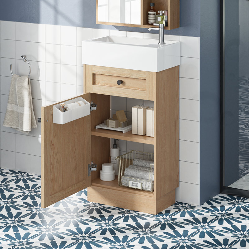 Bathroom Vanity With Reversible Resin Sink
