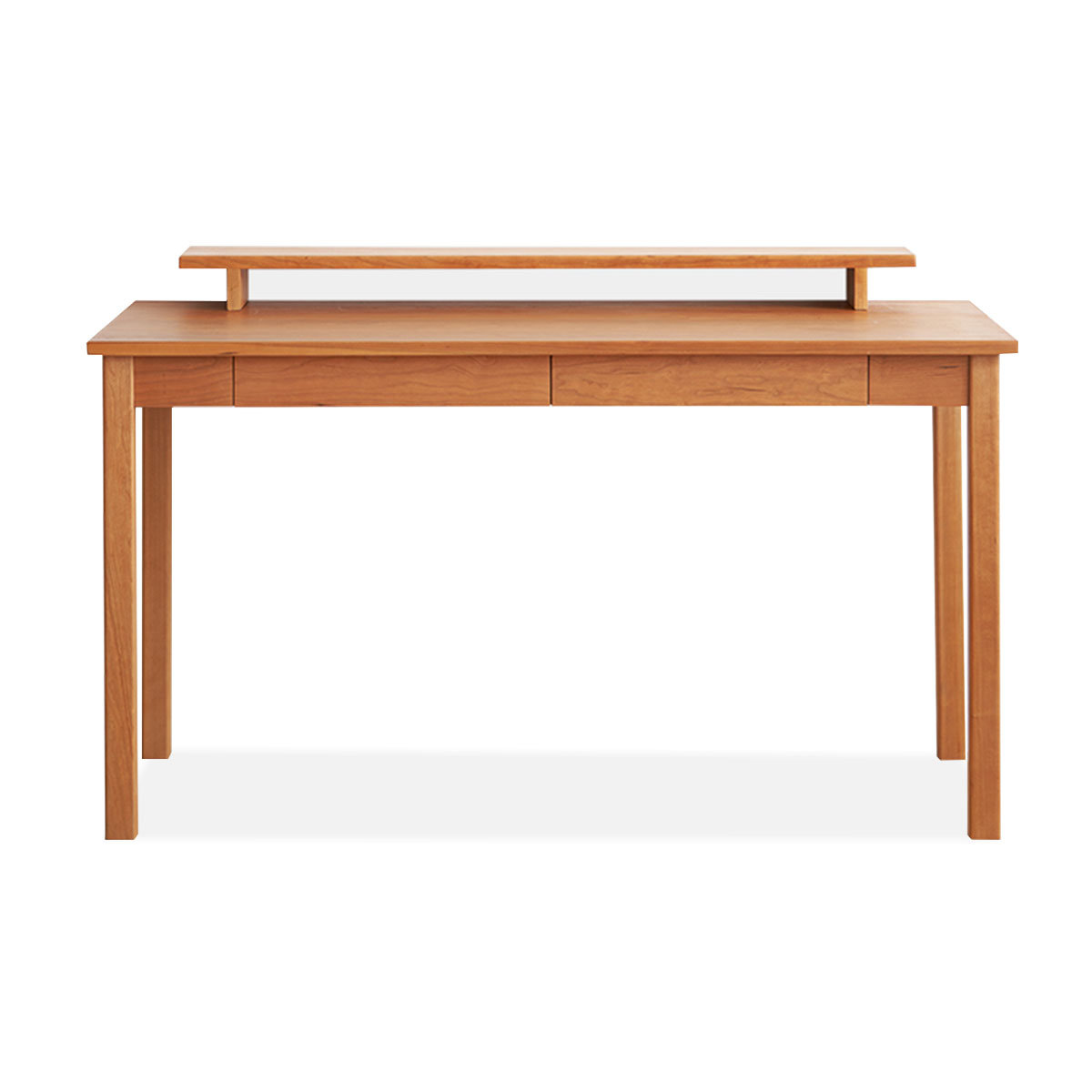 Groove Interior Rectangular Solid Wood with 2 drawers desk | Wayfair