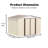 10X8 Feet Outdoor Storage In Cream White, Garden Shed With Aluminum Alloy Frame, Hinge Door And Foundation For Big Tool Building Room Shed, White Door, Air Circulation-122098245-122098240