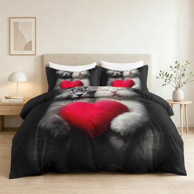 Ensemble de housse de couette style gothique pour grand lit, ensemble de literie 3 pièces pour décoration de chambre à coucher Housse d'édredon rétro en squelette doré avec 1 taie d'oreiller