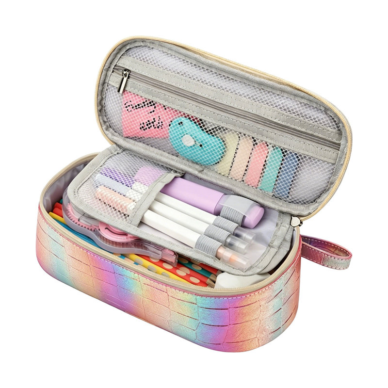 Grande trousse à crayons pour filles Garçons, Rose