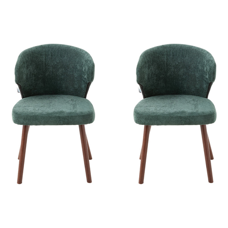 49cm H Upholstered Wing Back Accent, Green