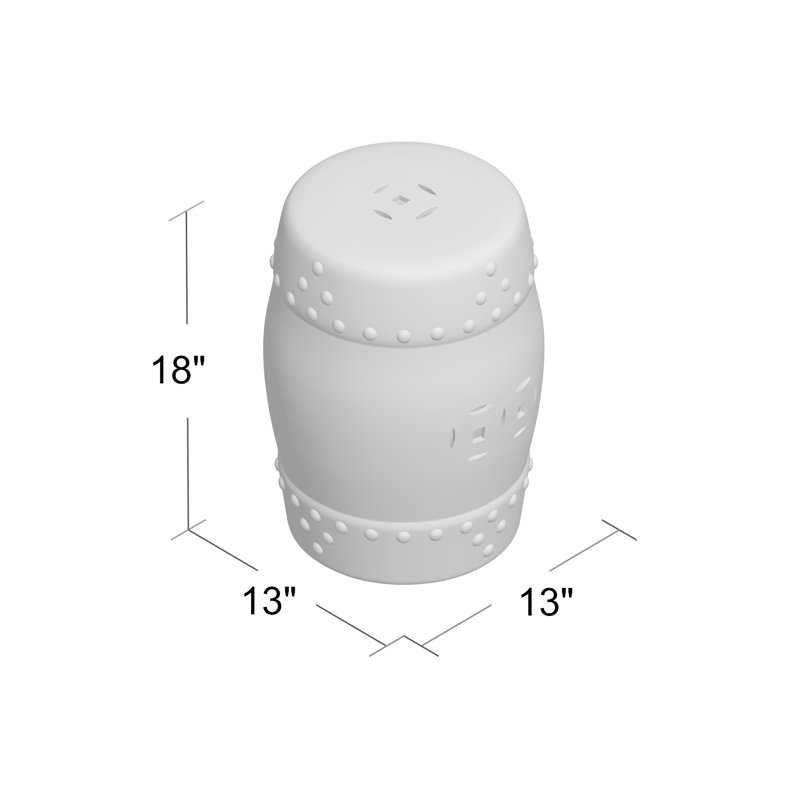 Murphy Ceramic Accent Stool