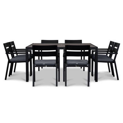 Vivant Square 8 - Person Outdoor Dining Set with Cushions