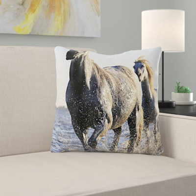 Microsuede Throw Pillow