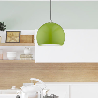 Luminaire suspendu en forme de dôme à 1 lumière Schultz