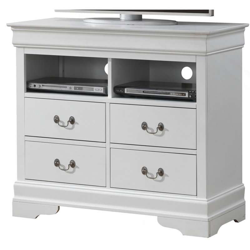 Charming White Media Storage Unit