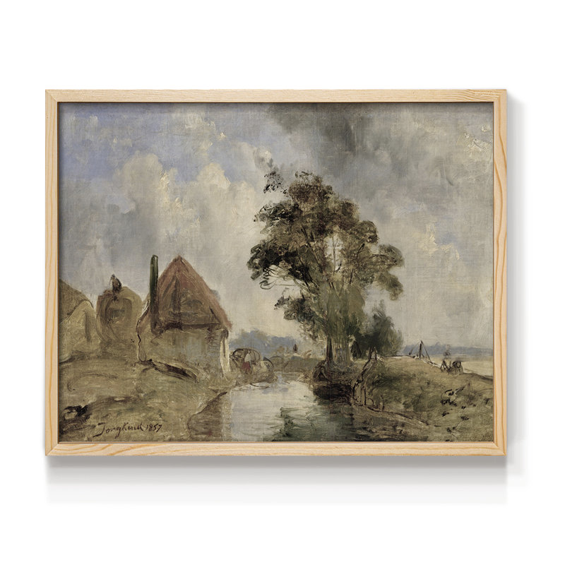 Paysages rétro-CDXLI - reproduction encadrée, H 22 po x l 28 po, Naturel
