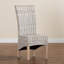 Chaise d'appoint en bois massif blanc / brun-707806030-707806029