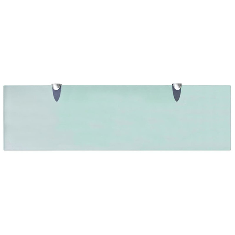 Annalys 2 Piece Floating Shelf, 0.31" H x 27.6" W x 7.9" D, Transparent