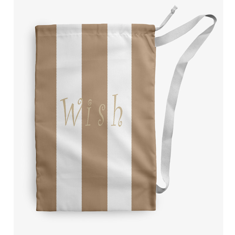 Fabric Laundry Bag with Handles, Tan, Small (29" H x 18" W)