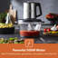 GEEPAS Mini Food Processor, 2L 500W Copper Motor 3 Speed Setting Garlic Peeler Food Chopper