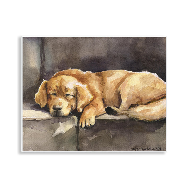 «Sleeping Golden Retriever» par George Dyachenko
