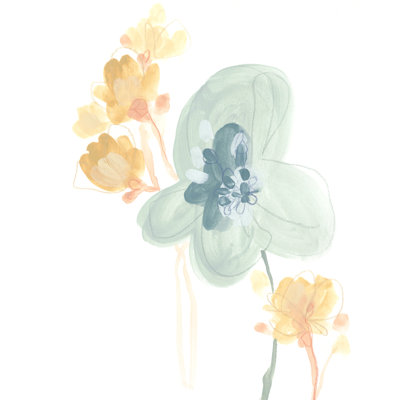 Petite Petals I by June Erica Vess - Wrapped Canvas Painting