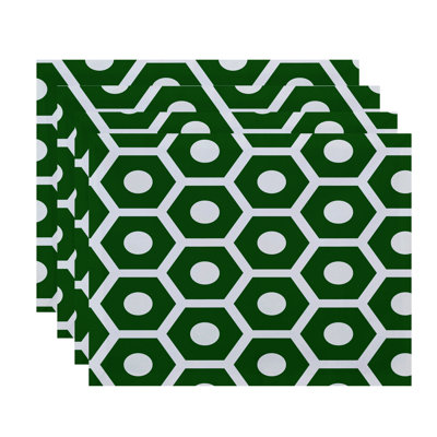 Alyrica Polyester Geometric Rectangle Placemat