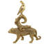 Figurine animal exotique empilée en trio