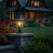 15.2 in. 1-Light Black Outdoor Pole Top Light with Glass Shade(2-Pack)
