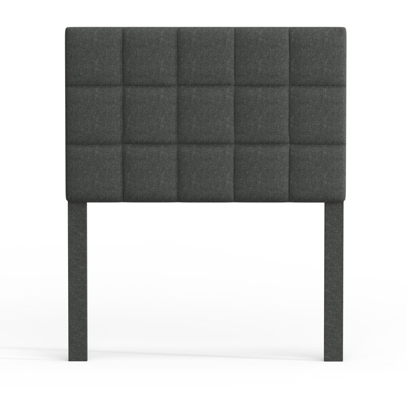 Ahitana Upholstered Headboard, Twin, Dark Gray