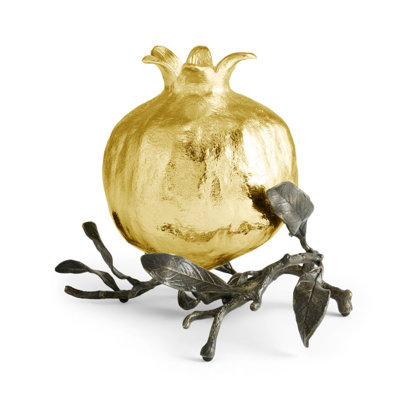 Pomegranate Aluminum/Brass Vase