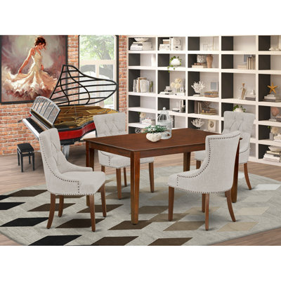 Populuxe 4 - Person Solid Wood Dining Set