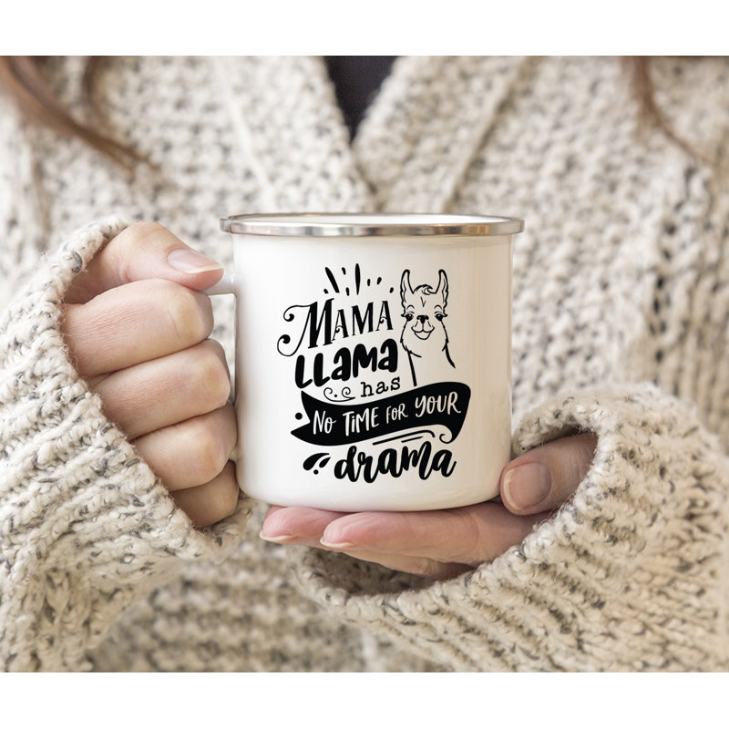 Tasse de camping «Funny Mom», Lama