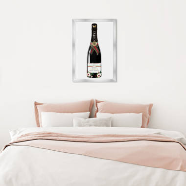 Oliver Gal Italian Mod Champagne, Glam Italian Bubbles Italian Mod  Champagne, Glam Italian Bubbles Modern Black Framed On Paper by Oliver Gal  Graphic Art