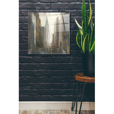 «Urban Mouvement» par Myles Sullivan, art mural en verre acrylique, 24 po x 24 po