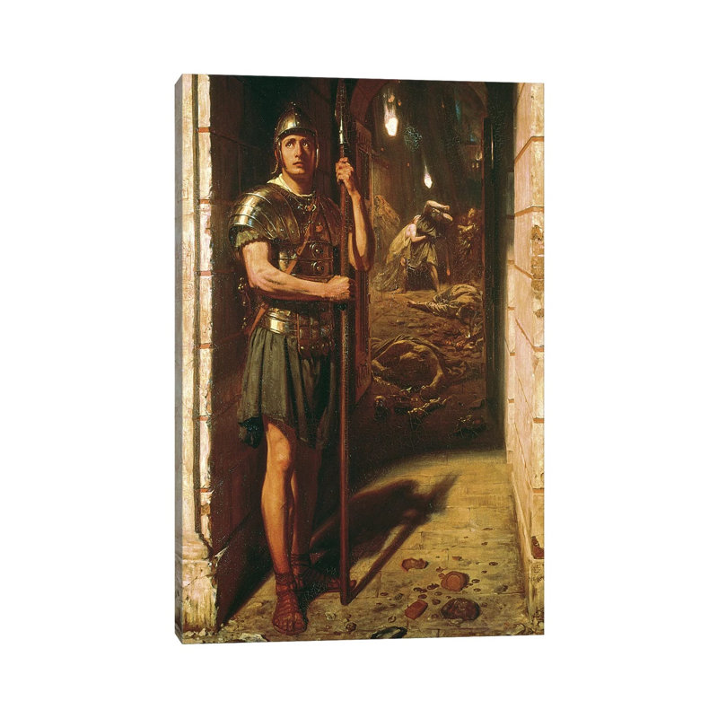 Faithful Unto Death, 1865 by Edward John Poynter - Painting on Canvas, Wrapped Canvas, 45.72cm H x 30.48cm W x 1.91cm D