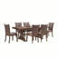 Ensemble de 2 chaises d'appoint de salle à manger rembourrées en tissu Mid-Century