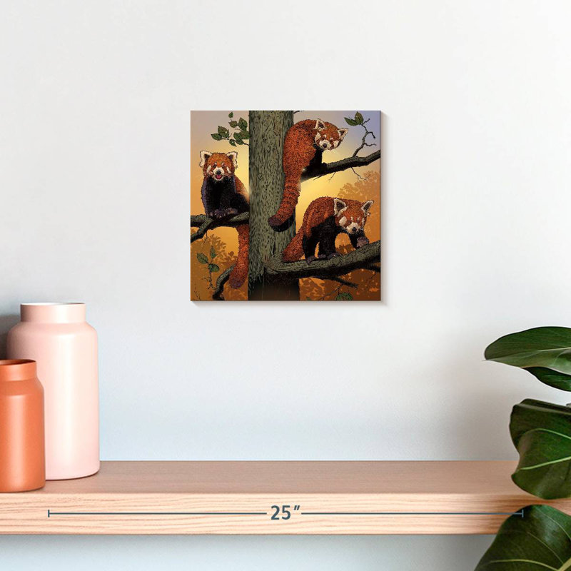 Brampt Red Pandas, 10" H x 10" W