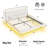 Floating Bed Frame with Storage Headboard, LED Bed Frame with Charging Station-1834714934-1834714932