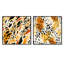 Louann - Ensemble de 2 collages carrés abstraits-101855526-101855525