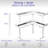 VIVO 2-Tier Electric 63" x 55" Corner Desk, DESK-E3CVB Series-83830744