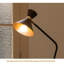 Lampe de plancher murale en fer avec prise dans le salon