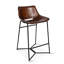 Brisben Upholstered Stool with Metal Frame