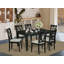 Ensemble de table de salle à manger 9 pièces comprenant une table de cuisine rectangulaire avec rallonge papillon et 8 chaises de salle à manger, 42 po x 84 po, noir-833420938-833420981-833420937