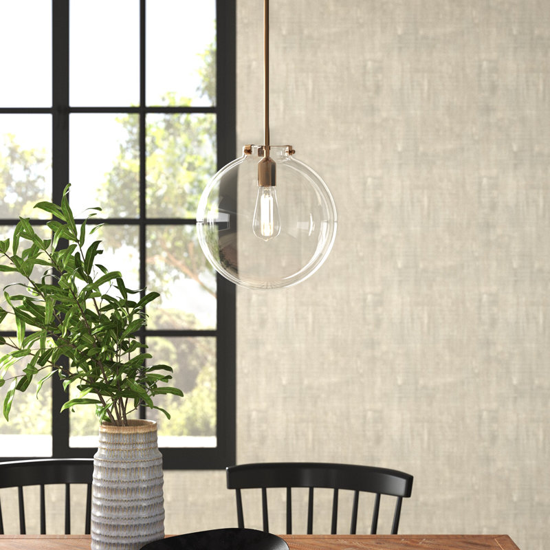 Catryn 1 - Light Single Globe Pendant, Satin Brass