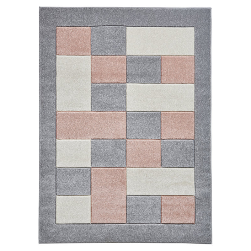 Matrix area rug Machine Woven Grey, Rectangle 160 x 220cm