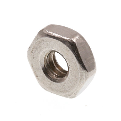 Machine Screw Hex Nuts, #6-32, Grade 18-8 Stainless Steel (50 Pack)