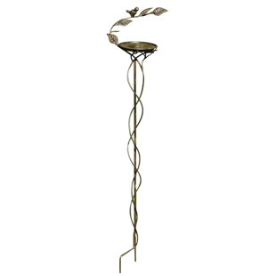 Metal Pole Tray Bird Feeder