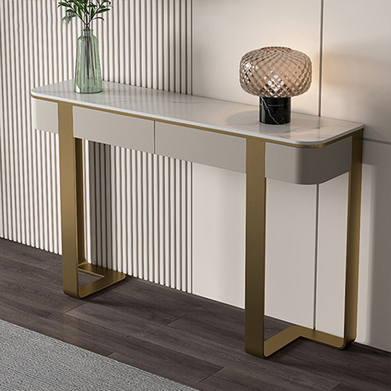 Esthétique moderne et console pratique, Beige, H 33,46 po x l 59,05 po x P 13,78 po