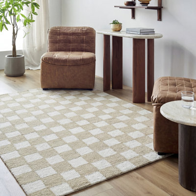 Moroccan Wool Hand Tufted Area Rug