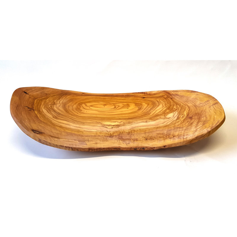 August Grove Ezzie Wood Fruit Bowl