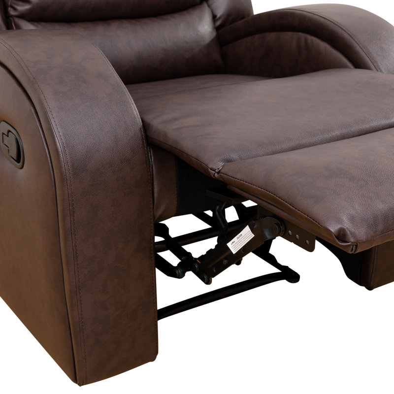 Fauteuil inclinable manuel 33 po - Confort moelleux et relaxation sans effort, Noir