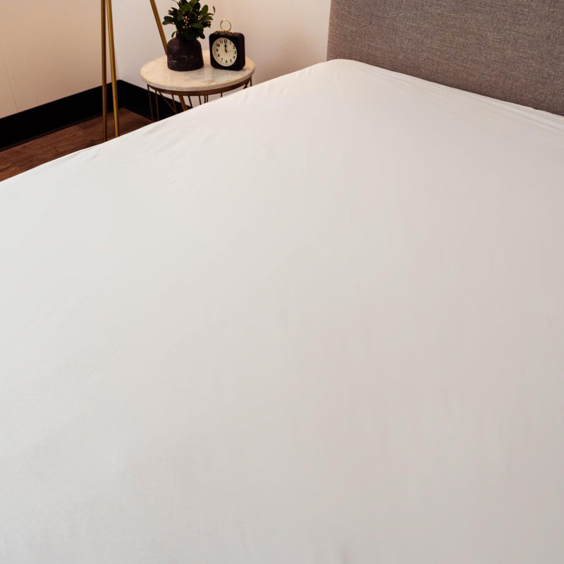 Housse de protection pour matelas en polyester encastrée et hypoallergénique, Grand