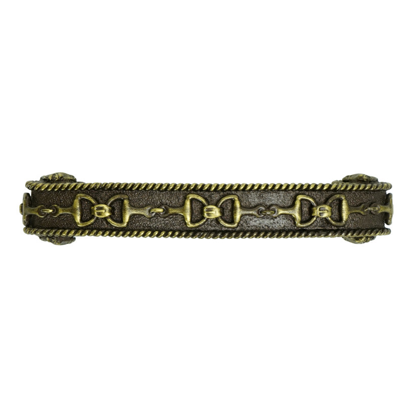 Poignées Americana de 4 po d'un centre à l'autre au fini laiton antique, Laiton antique, 4"
