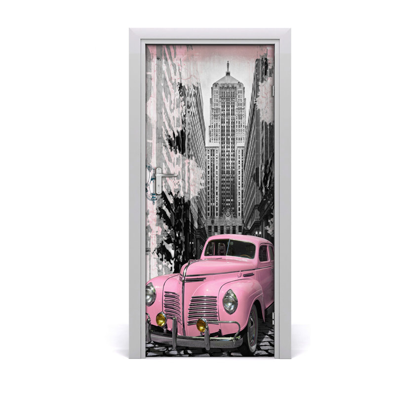 Car Pink Door Decal