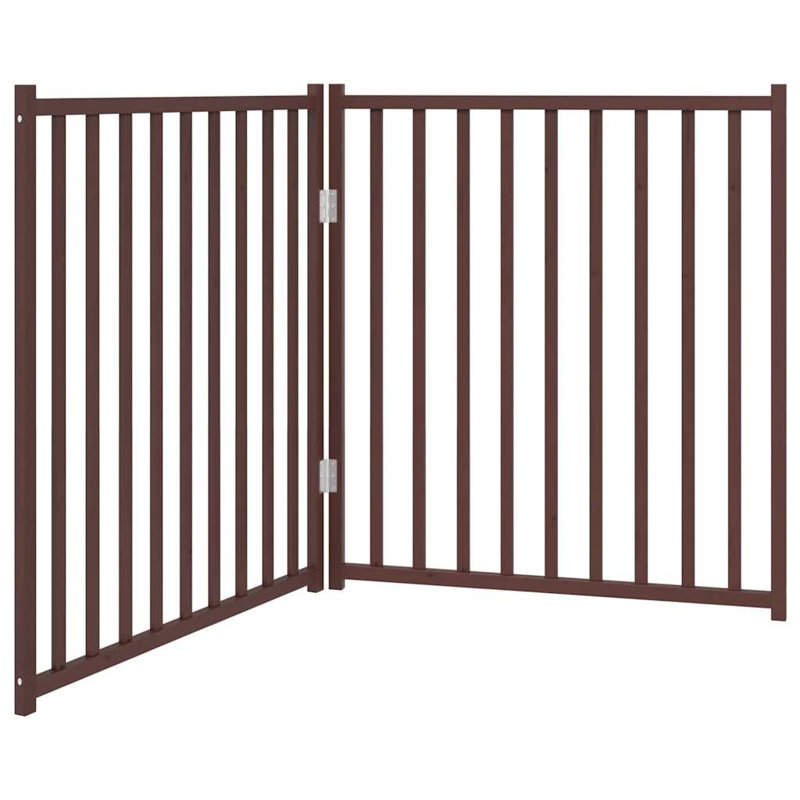 Portail pliable vidaXL, Beige, H 35,43 po x l 62,99 po x P 0,79 po