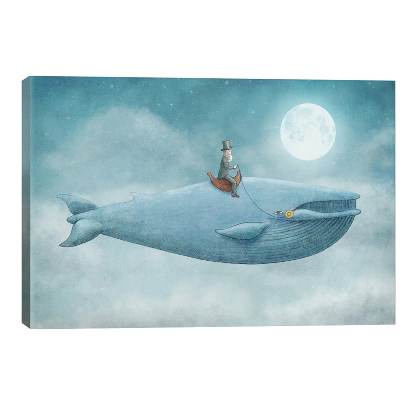Whale Rider by Eric Fan - Print on Canvas, Wrapped Canvas, 101.6 cm H x 66.04 cm W x 1.91 cm D